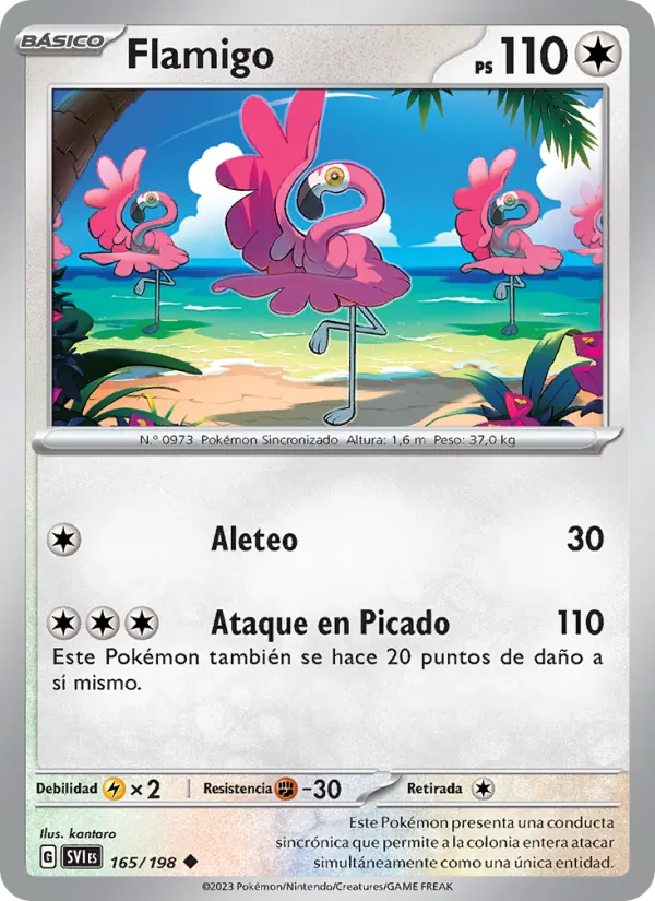 Flamigo Escarlata y Púrpura 165/198