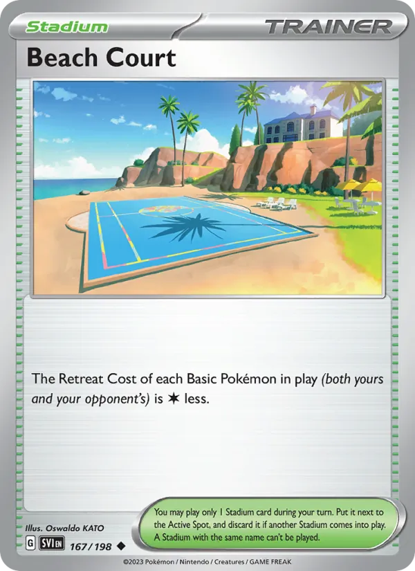 Beach Court Scarlet & Violet 167/198
