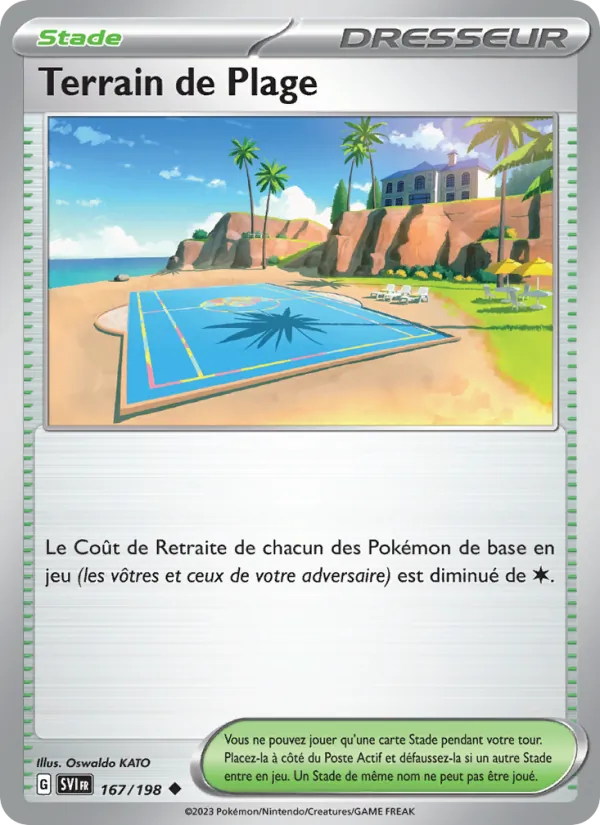 Terrain de Plage Écarlate et Violet 167/198