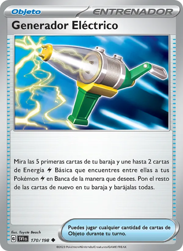 Generador Eléctrico Escarlata y Púrpura 170/198