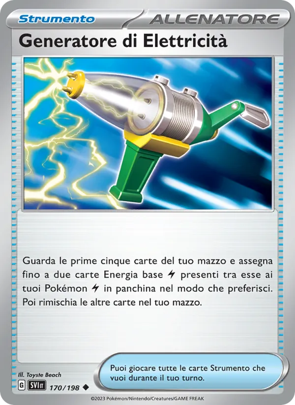 Generatore di Elettricità Scarlatto e Violetto 170/198
