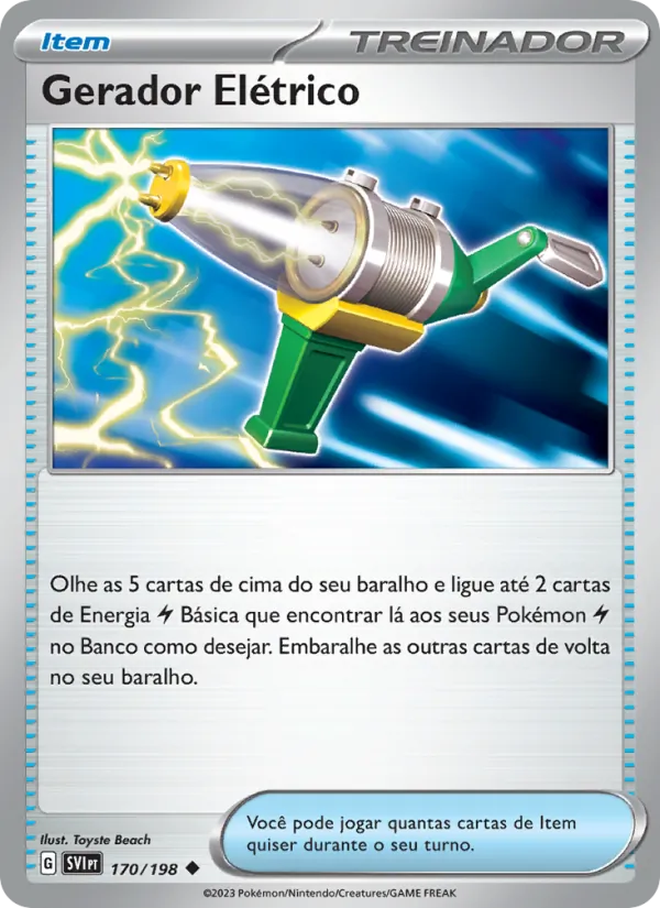 Gerador Elétrico Escarlate e Violeta 170/198