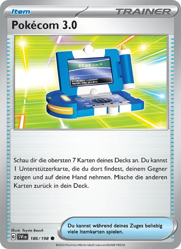 Pokécom 3.0 Karmesin & Purpur 186/198