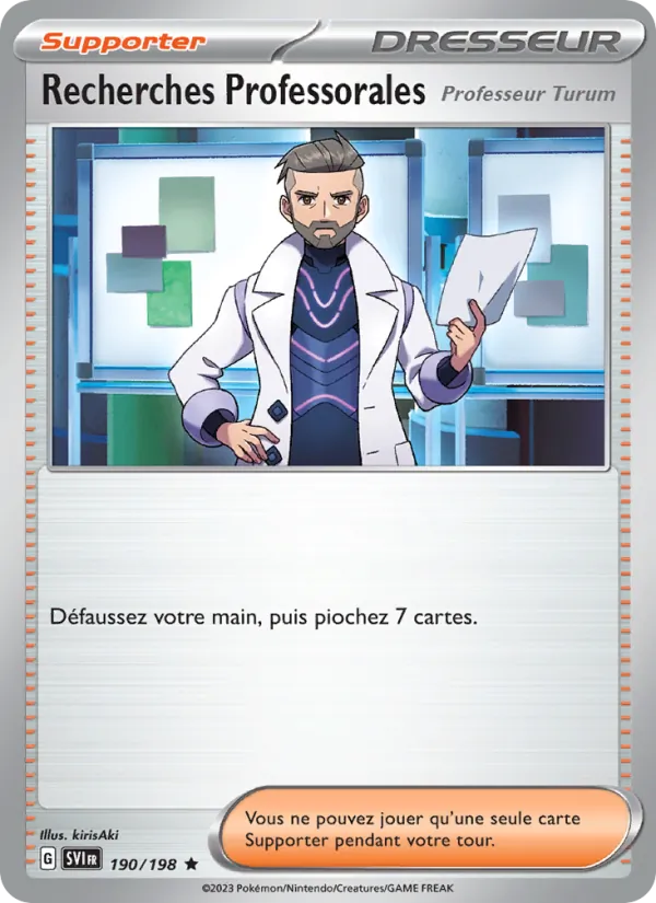 Recherches Professorales Écarlate et Violet 190/198