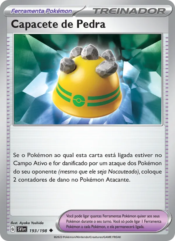 Capacete de Pedra Escarlate e Violeta 193/198