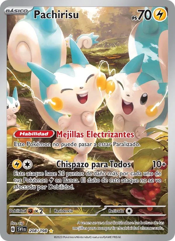 Pachirisu Escarlata y Púrpura 208/198