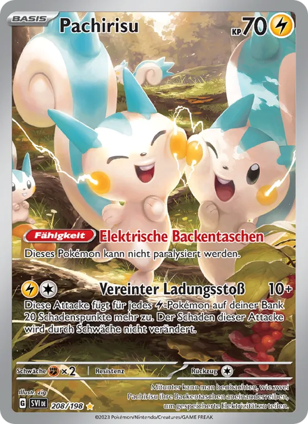 Pachirisu Karmesin & Purpur 208/198