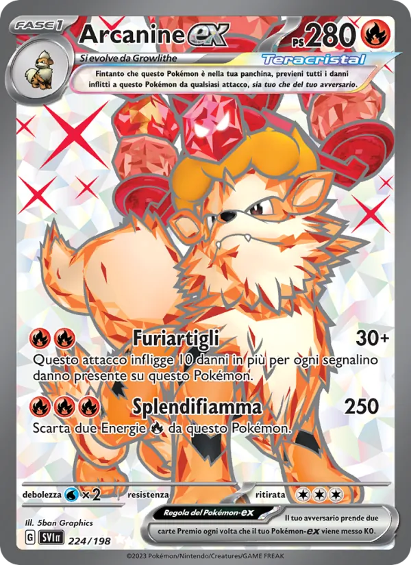 Arcanine-ex Scarlatto e Violetto 224/198