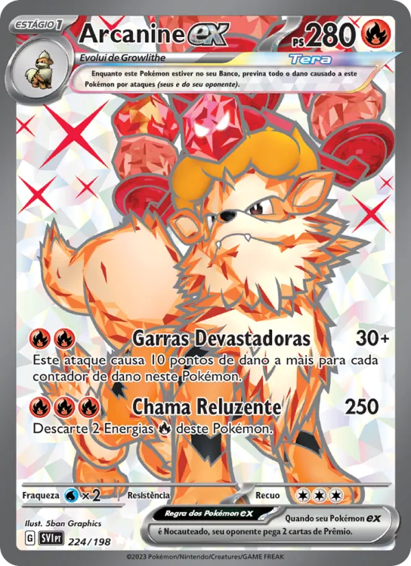 Arcanine ex Escarlate e Violeta 224/198