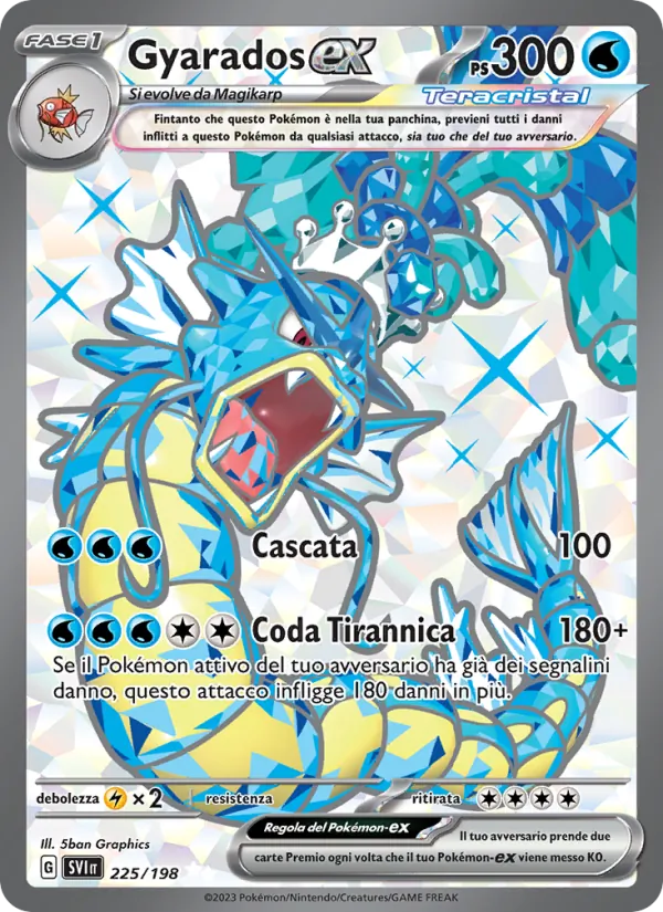 Gyarados-ex Scarlatto e Violetto 225/198