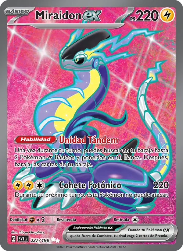 Miraidon ex Escarlata y Púrpura 227/198