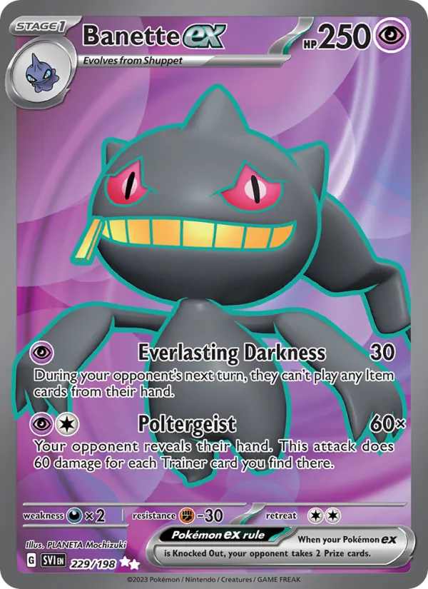 Banette ex Scarlet & Violet 229/198