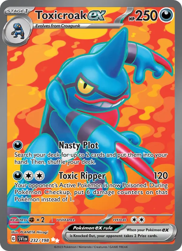 Toxicroak ex Scarlet & Violet 232/198