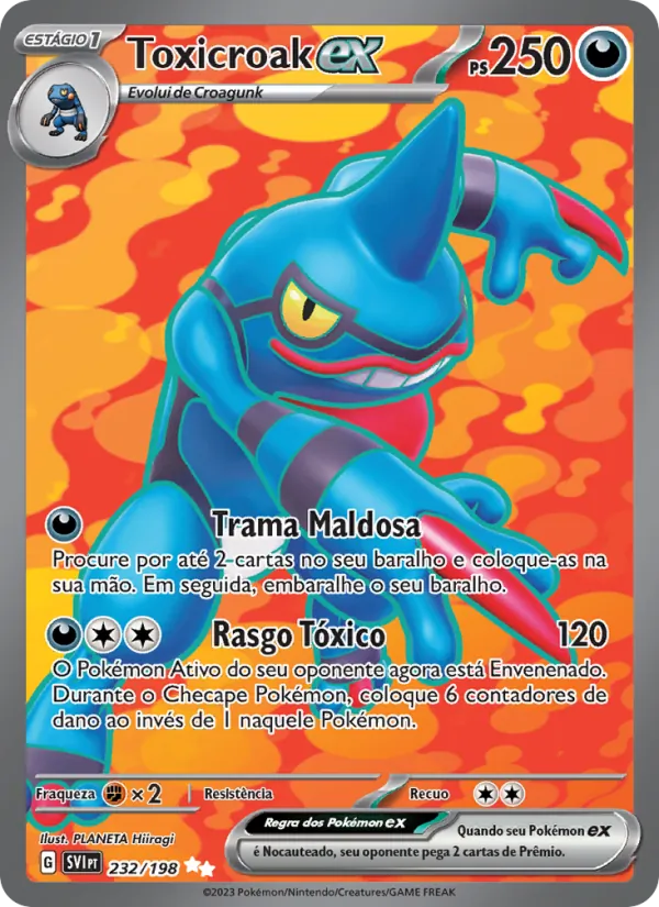 Toxicroak ex Escarlate e Violeta 232/198