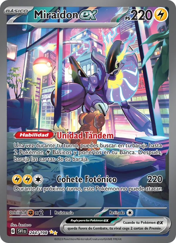 Miraidon ex Escarlata y Púrpura 244/198