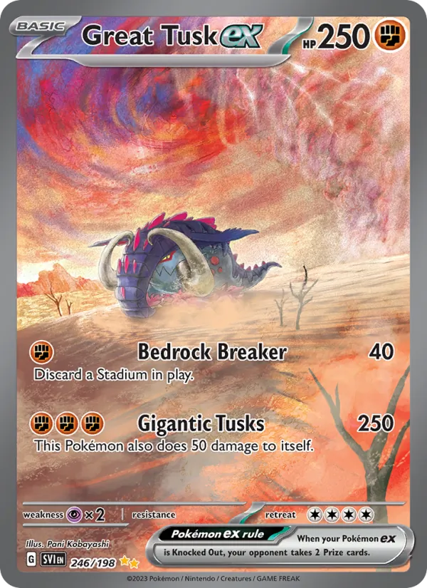 Great Tusk ex Scarlet & Violet 246/198
