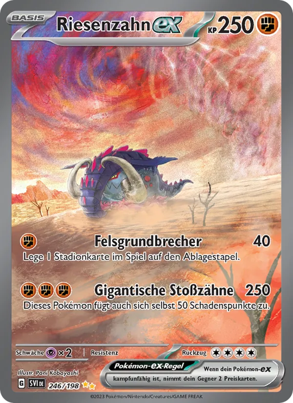 Riesenzahn-ex Karmesin & Purpur 246/198