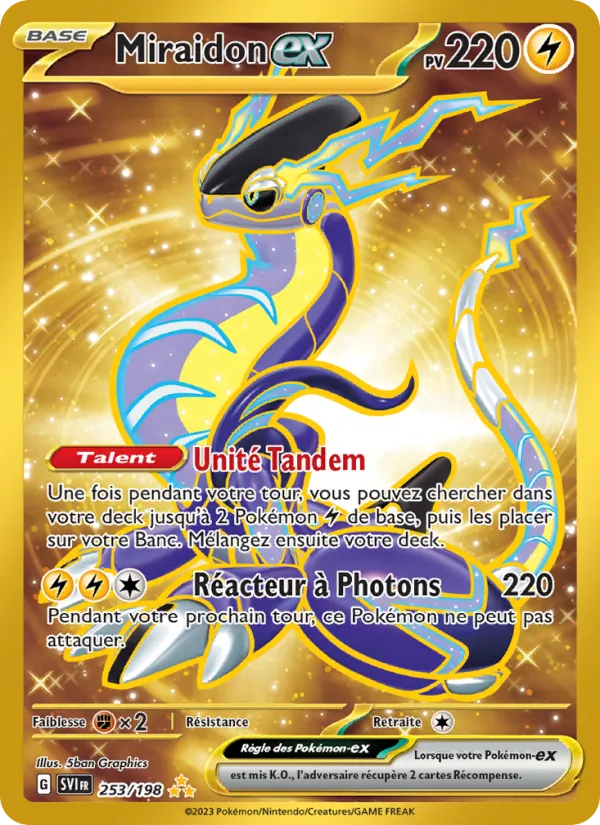 Miraidon-ex Écarlate et Violet 253/198
