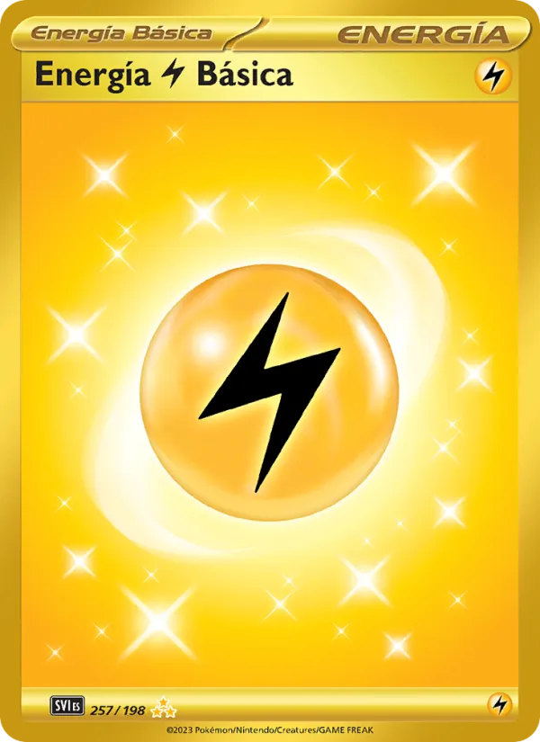 Energía Lightning Básica Escarlata y Púrpura 257/198