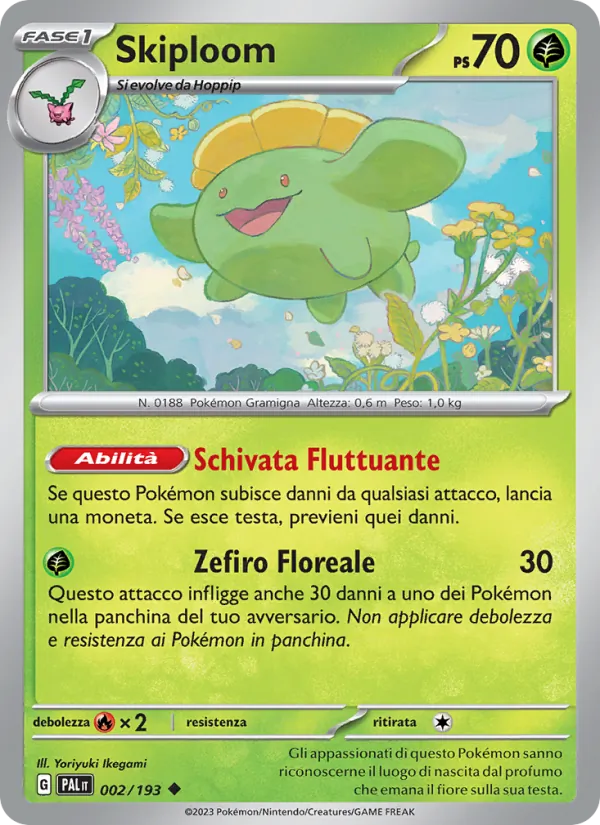 Skiploom Evoluzioni a Paldea 002/193