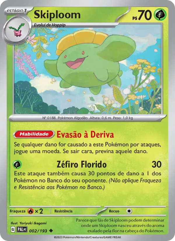 Skiploom Evoluções em Paldea 002/193
