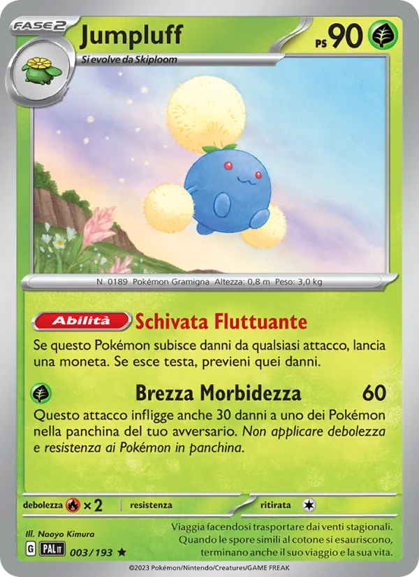 Jumpluff Evoluzioni a Paldea 003/193