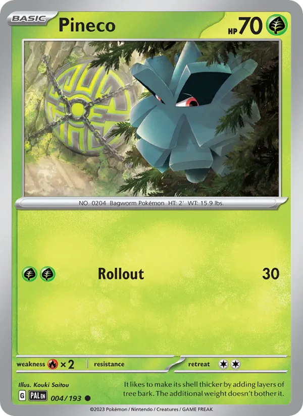 Pineco Paldea Evolved 004/193