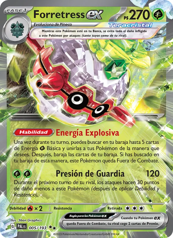 Forretress ex Evoluciones en Paldea 005/193