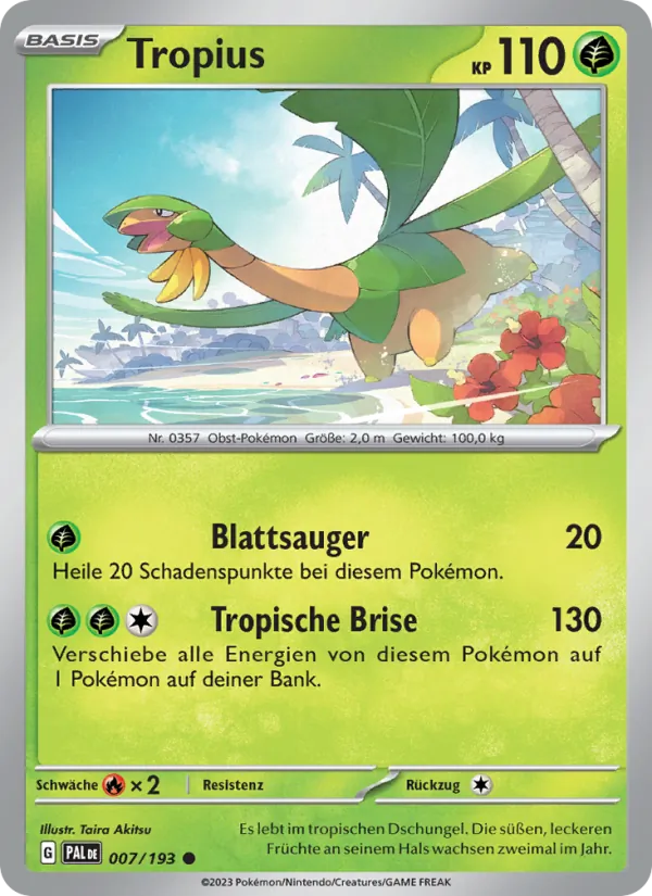 Tropius Entwicklungen in Paldea 007/193
