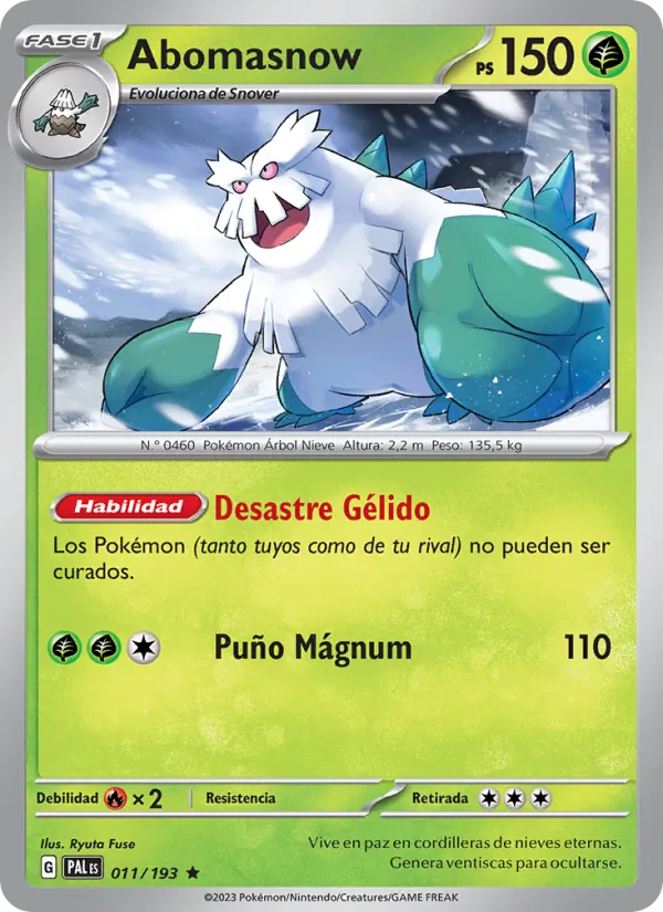Abomasnow Evoluciones en Paldea 011/193