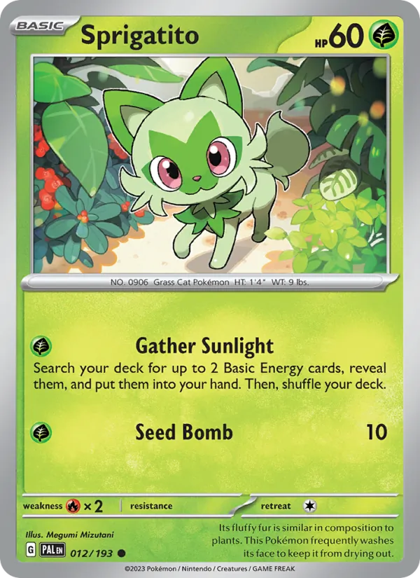 Sprigatito Paldea Evolved 012/193