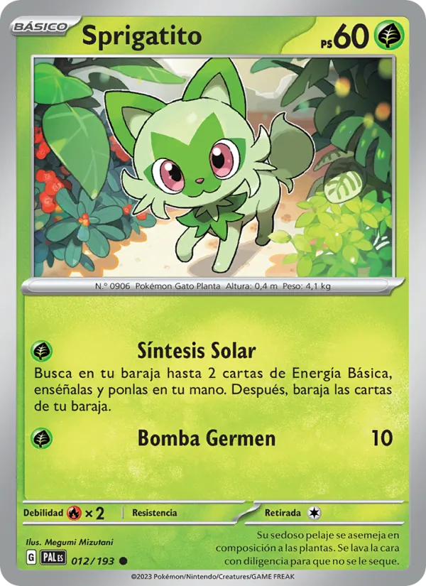 Sprigatito Evoluciones en Paldea 012/193