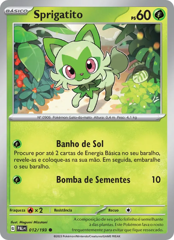 Sprigatito Evoluções em Paldea 012/193