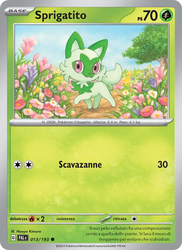 Sprigatito Evoluzioni a Paldea 013/193