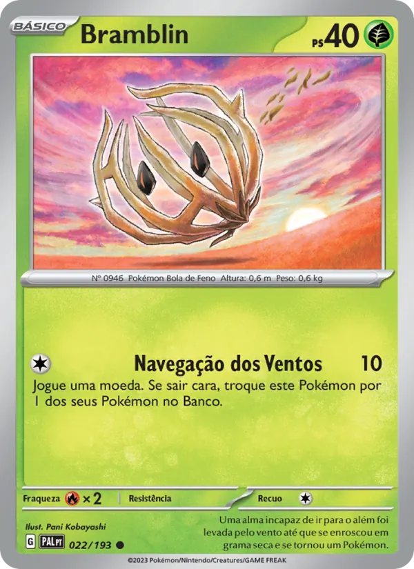 Bramblin Evoluções em Paldea 022/193