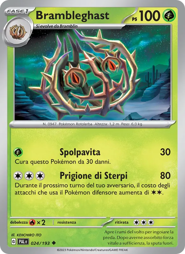 Brambleghast Evoluzioni a Paldea 024/193