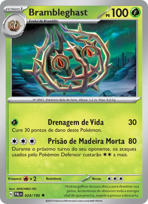Brambleghast Evoluções em Paldea 024/193