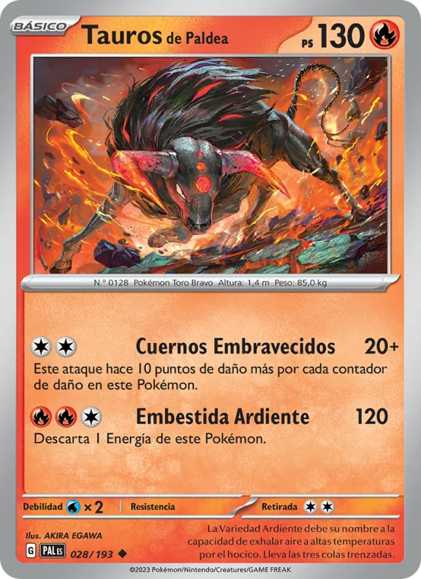 Tauros de Paldea Evoluciones en Paldea 028/193
