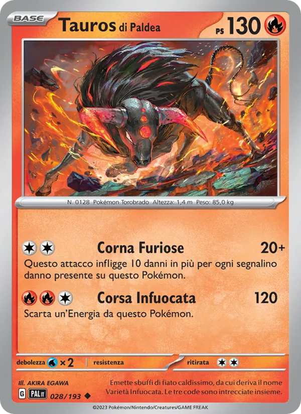 Tauros di Paldea Evoluzioni a Paldea 028/193