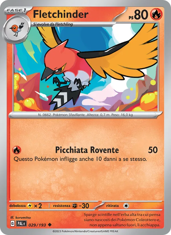 Fletchinder Evoluzioni a Paldea 029/193