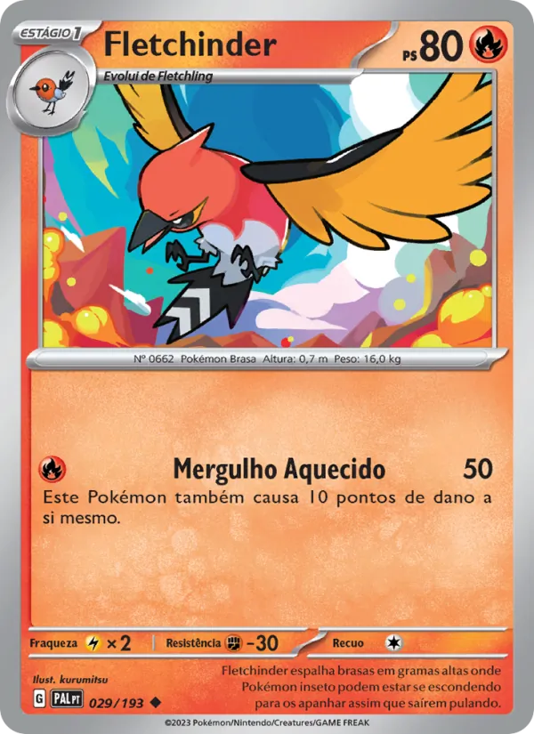 Fletchinder Evoluções em Paldea 029/193
