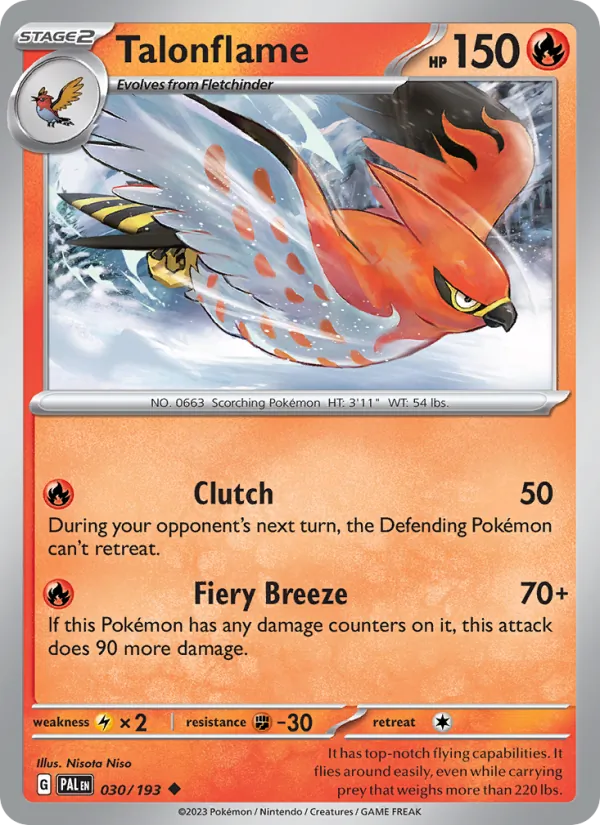 Talonflame Paldea Evolved 030/193