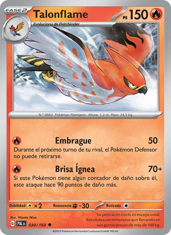 Talonflame Evoluciones en Paldea 030/193