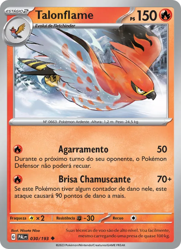 Talonflame Evoluções em Paldea 030/193