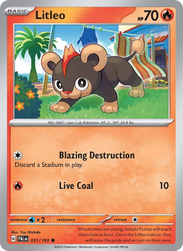 Litleo Paldea Evolved 031/193