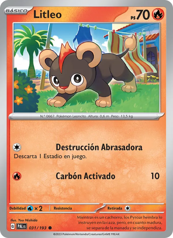 Litleo Evoluciones en Paldea 031/193