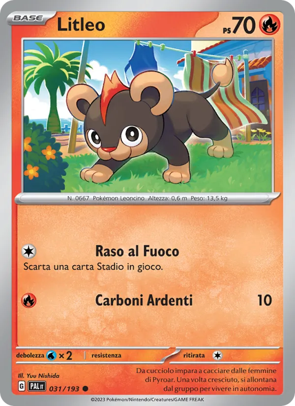 Litleo Evoluzioni a Paldea 031/193