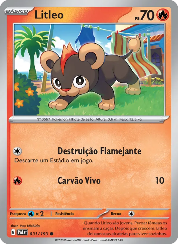 Litleo Evoluções em Paldea 031/193