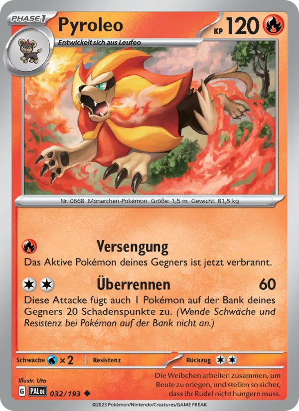 Pyroleo Entwicklungen in Paldea 032/193