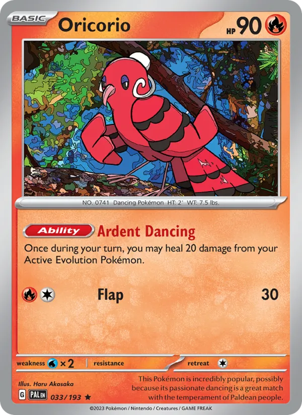 Oricorio Paldea Evolved 033/193